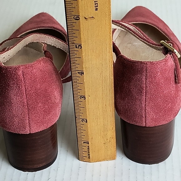 Hush Puppies Sofie Cross Pump Heels Dusty Rose Suede Heels Size 7 Casual - Picture 7 of 10